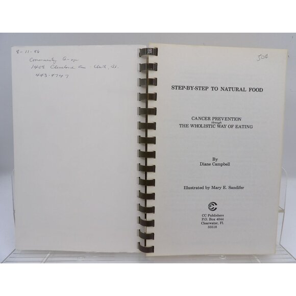 Step-By-Step To Natural Food By Diane Campbell Spiral Cookbook - Picture 2 of 6